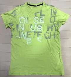 DIESEL Tシャツ ネオングリーン ロゴプリントのサムネイル