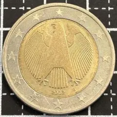 N1126【ドイツ】2002年(F) 2ユーロ硬貨 - メルカリ