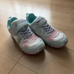 MOONSTAR キッズスニーカー 22センチ　ホワイト/ピンク/ミント