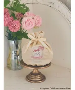 メゾンドフルール Maison de FLEUR ちいかわ うさぎ 刺繍巾着