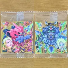ガンダム シールウエハース4 サザビー＆シャア プロヴィデンス&ラウ 2枚セット