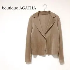 boutique AGATHA★プリーツ ブラウス シャツ M