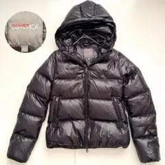 DUVETICA Adhara ダウンジャケット ショート 黒 40 フード付