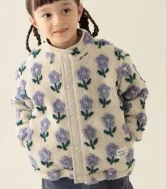 お値下げ依頼専用ですBEAMS mini 花柄フリースジャケット 100cm