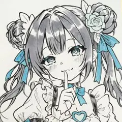 B*g様 手描きイラスト オリジナル 女の子