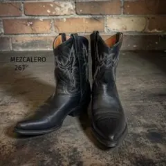 ド*ん様 美品 MEZCALERO ウェスタンブーツ 26 メスカレロ ブラック 2026年最新】Mezcalero メンズ ブーツ・革靴の人気アイテム - メルカリ