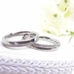 ＊煌めく自然な美しさ＊* ペアリング マリッジリング 刻印【2本ペア価格】