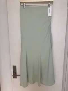 新品未使用タグ付StyleNote ベルメゾンミントグリーン フレアスカートM