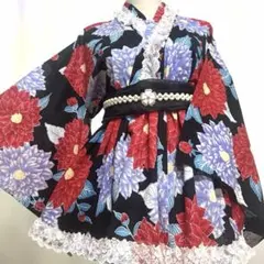 718③浴衣ドレス 地雷系 量産型 姫ギャル ロリータ 大人 - メルカリ