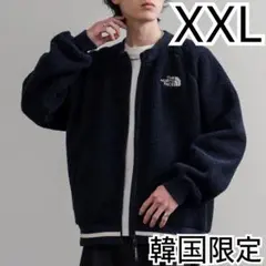 XXL＊ネイビー　紺＊フリース　ボア　ジャケット＊ノースフェイス＊韓国限定