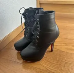 Mafmof ピンヒール ショートブーツ