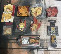 ヒロアカ 原画展 ホークス バッジ マグネットステッカー キーホルダー アクスタ ヒロアカ 原画展 ホークス バッジ マグネットステッカー キーホルダー