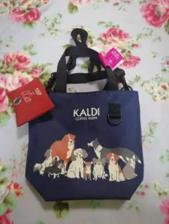 KALDI COFFEE FARM 犬柄 ミニショルダーバッグのサムネイル