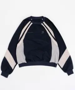 メゾンスペシャル　バイカラーナイロントップス　トレーナーのサムネイル