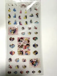 ディズニープリンセス　シール　平成レトロ