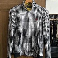 FRED PERRY 千鳥格子柄 ジップアップブルゾン Mのサムネイル