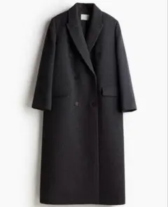 ZARA ウールブレンドダブルブレストコート - メルカリ