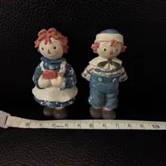ヴィンテージ 1972年(訳あり)ラガディアン＆アンディ 貯金箱 2体セット ラガディ・アン&アンディ 貯金箱 2体セット アンティーク調 - メルカリ