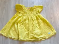 mezzo piano 130cm 夏用ブラウス チュニック イエロー 黄色