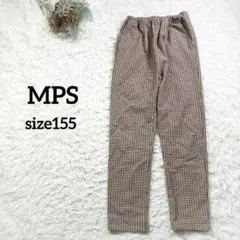 エムピーエス　カジュアルパンツ　150 　ウエストゴム　チェック柄　秋コーデ