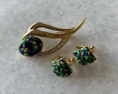 ブローチ♡イヤリング　3点セット♪