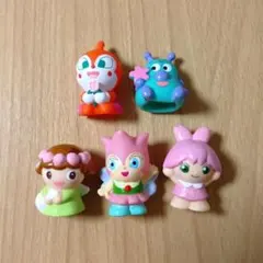 アンパンマン　指人形　ゆび人形　ソフビ　かびるんるん　さくらちゃん　はるかぜさん