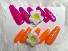 フラワー装飾 ネイルチップ 10個セット