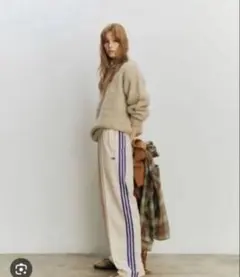 freaks store adidas ホワイト ストライプ パンツ S