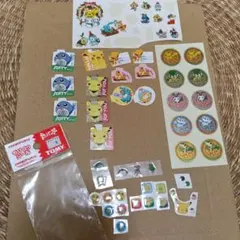ポケモン　シール　レトロ　使いかけ
