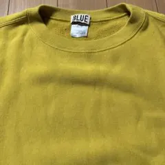 ユナイテッドアローズ　BLUE クルーネック半袖スウェット　マスタード