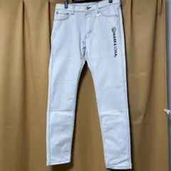 MARK & LONA ホワイトパンツ GOLF OR DIE サイズ46