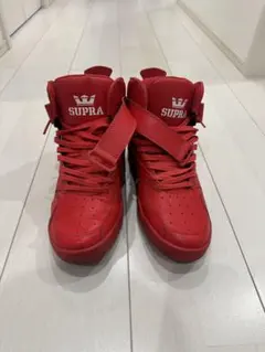 SUPRA ハイカットスニーカー レッド25.5cm