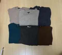 ユニクロ プレミアムラムクルーネックセーター ×5枚 スフレヤーン1 まとめ