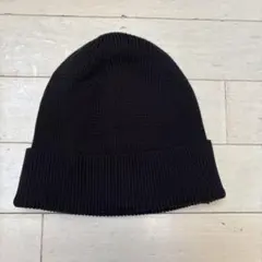 無印良品　黒 ニット帽 サイズ55-59cm