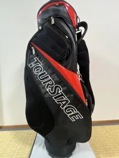 ブリヂストンTOURSTAGE キャディバッグ ブラック/レッドのサムネイル