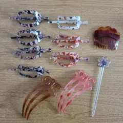 中古【 簪 】ヘアーアクセサリー かんざし 和装 まとめ売り ヴィンテージ