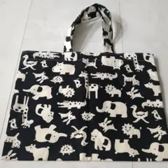 動物柄リバーシブルトートバッグ他３点セット