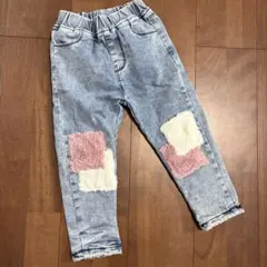 デニム　ファー付き