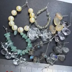 サービス品＊天然石のビーズセットh18