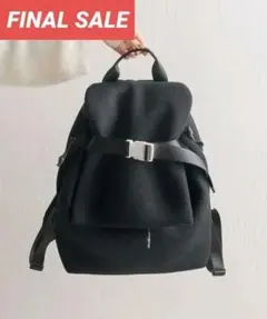 本日のみ価格 イアパピヨネ メッシュバックルリュック ブラック バックパック