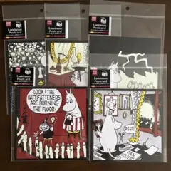 ムーミン　蓄光ポストカード　ヴィレッジヴァンガード　５種