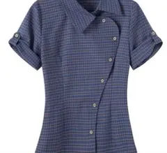 uenui 同型RETRO CHECK BUTTON SHIRT GIUNON
