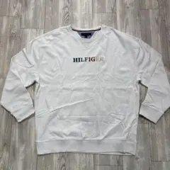 トミーフィルフォガー TOMMY HILFIGER ホワイト スウェット XL