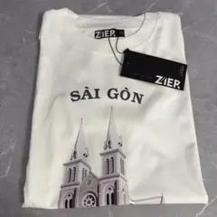ZIER Tシャツ ホワイト #SAI-GON ベトナム製