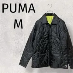 PUMA ◆プーマ/中綿ジャケット/リバーシブル/キルティング/M/黒/2165