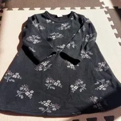 ビーデスビー　キッズ　裏起毛ワンピース　ワンピース　花柄　100センチ