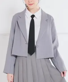 ライトグレー テーラードジャケット Mサイズ honeys