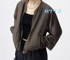 GU シアーブルゾン　M ダークブラウン