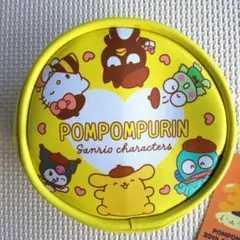 新品 サンリオキャラクターズ ポムポムプリン 円形ポーチ