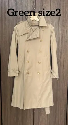 Green size2 トレンチコートのサムネイル